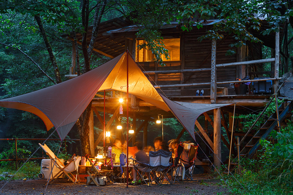 Bãi camping ở Nhật được quy hoạch rõ ràng