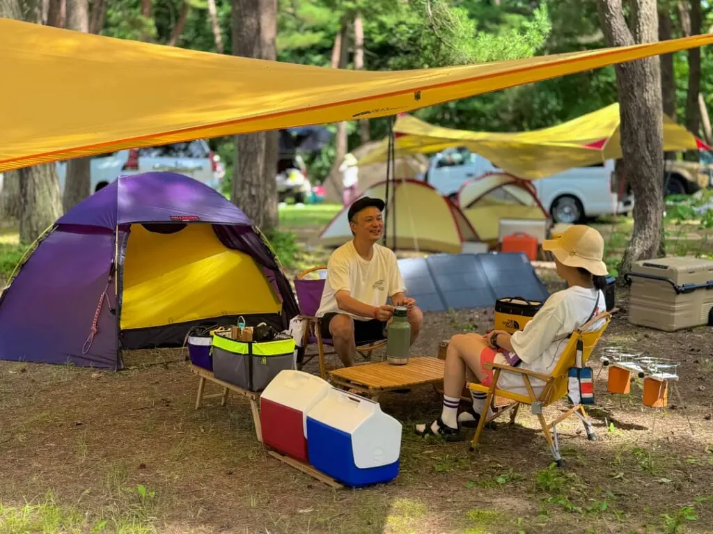 Bãi camp địa hình bằng phẳng